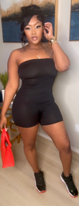 RISK IT ALL ROMPER(BLACK)